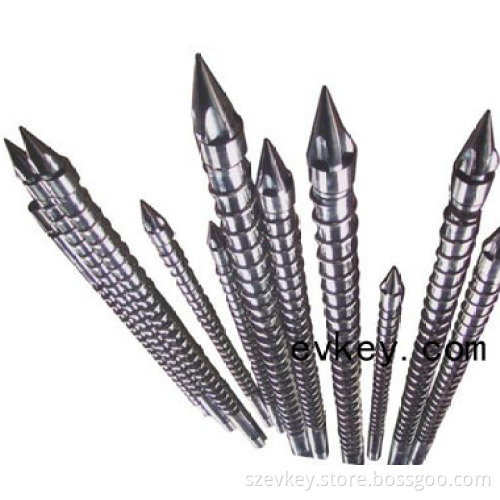 Nitriding screw barrel for injection machine